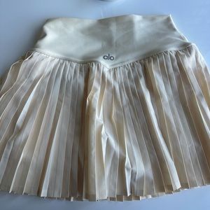 Alo Yoga Grand Slam Tennis Skirt French Vanilla
